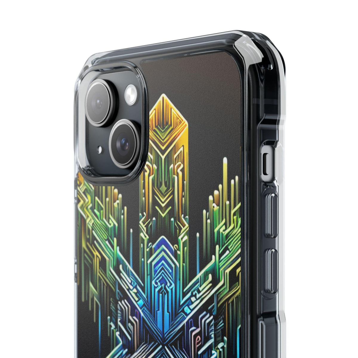 Magnet Case Abstract Cross Vibrant Colors
