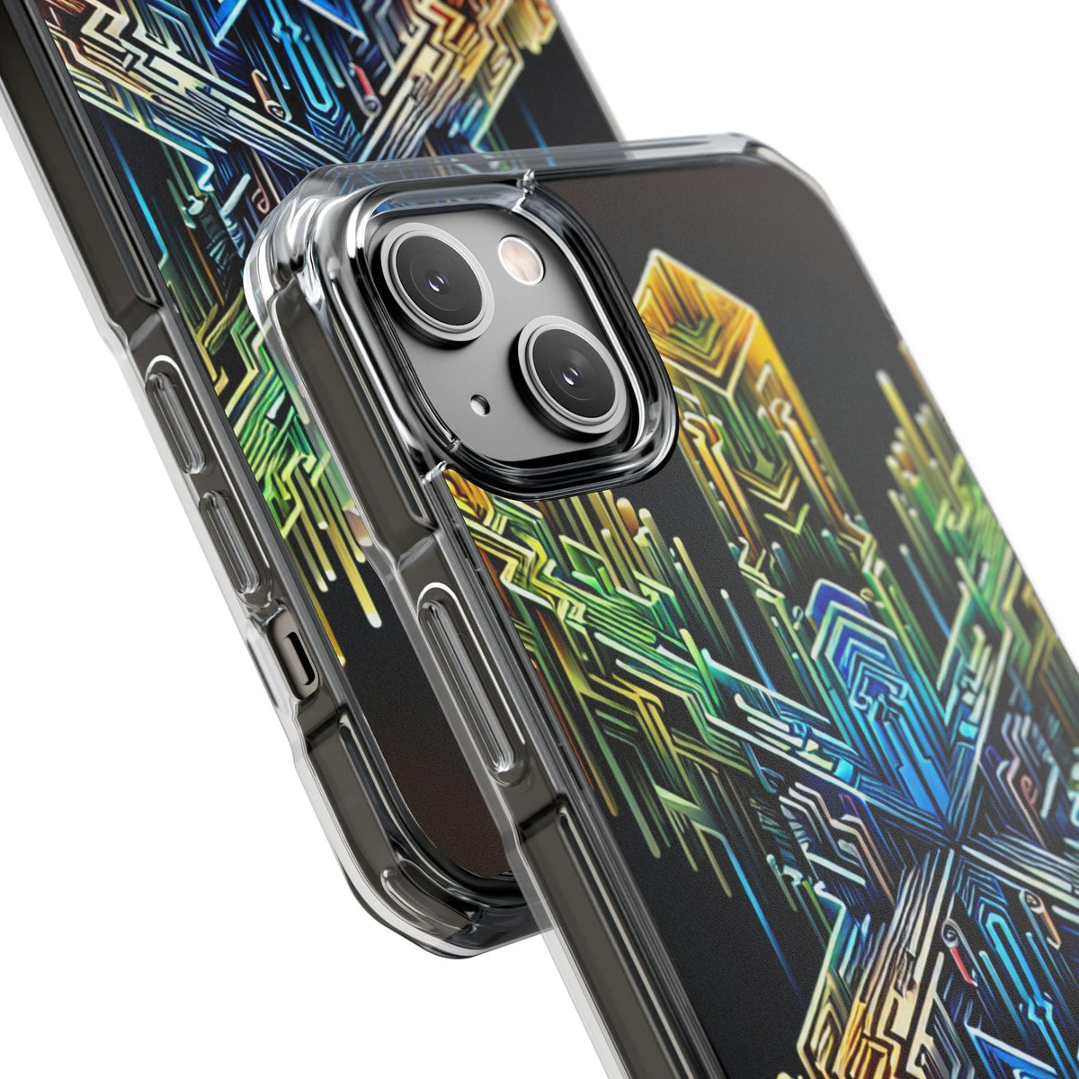 Magnet Case Abstract Cross Vibrant Colors