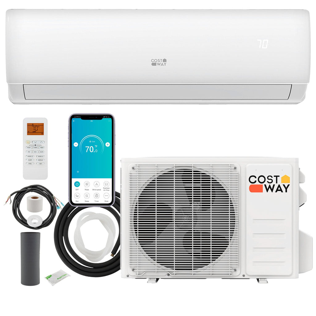 11500 BTU 115V Mini Split Air Conditioner and Heater Pump System Wifi Enabled
