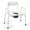3-in-1 Bedside Commode Portable Toilet with Adjustable Height
