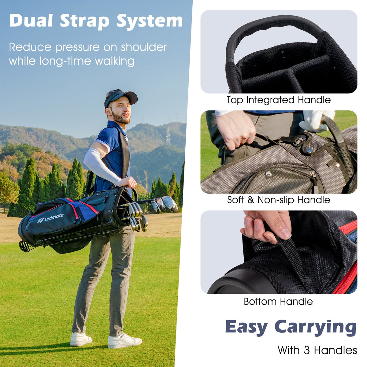 11 Pieces Complete Golf Club Package Set