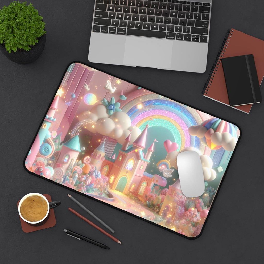 Desk Mat - Candyland Princess Castle Design