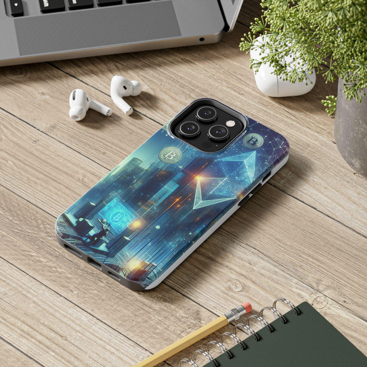 Phone Case - Cryptocurrency Enthusiasts Futuristic Design