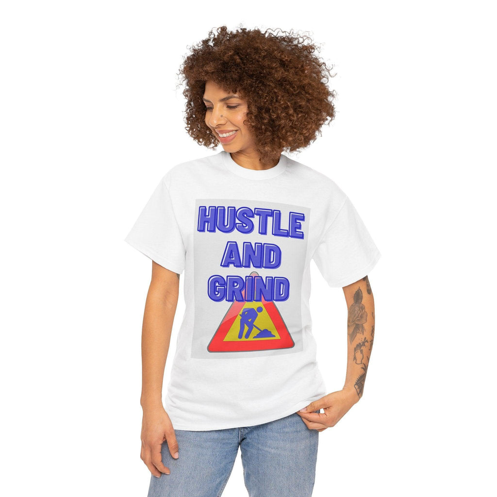 Hustle and Grind Men's Motivational T-Shirt"