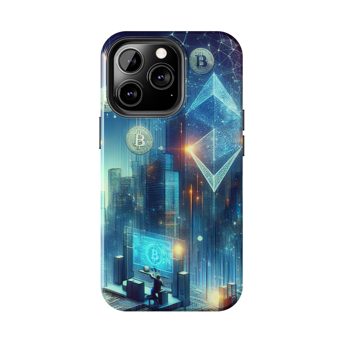 Phone Case - Cryptocurrency Enthusiasts Futuristic Design
