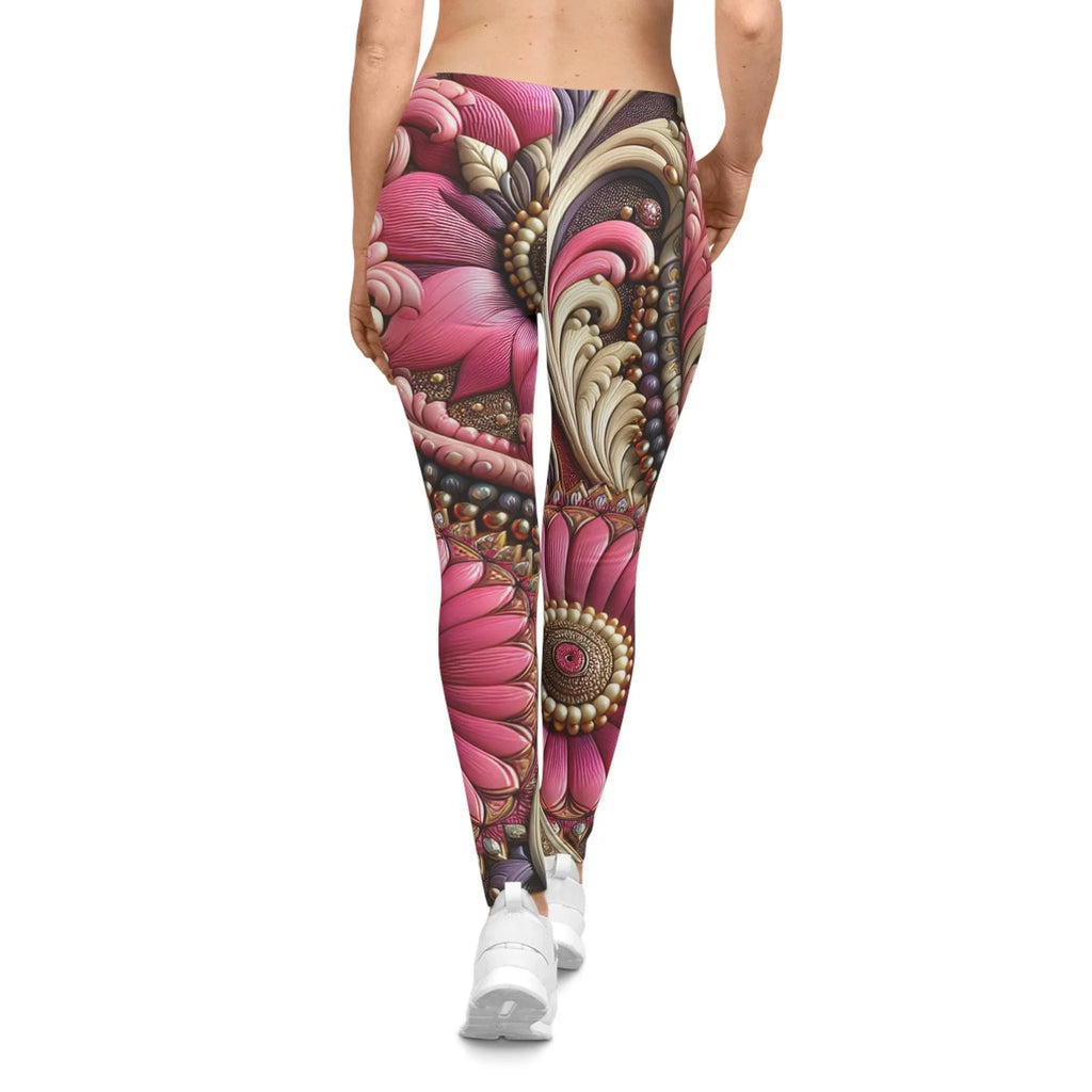 Pink Flower Leggings