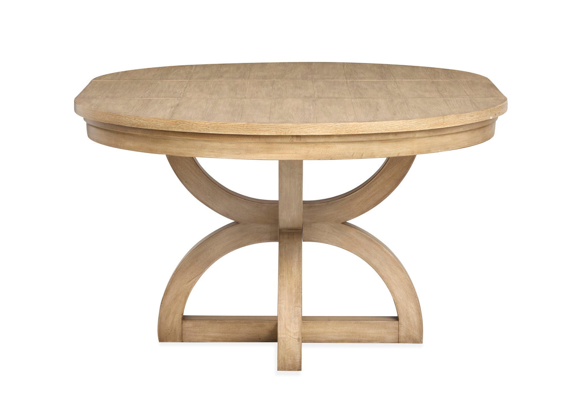 Coventry - Extendable 48" Round Dining Table - Honey Maple