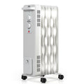 1500 W Oil-Filled Heater Portable Radiator Space Heater with Adjustable Thermostat