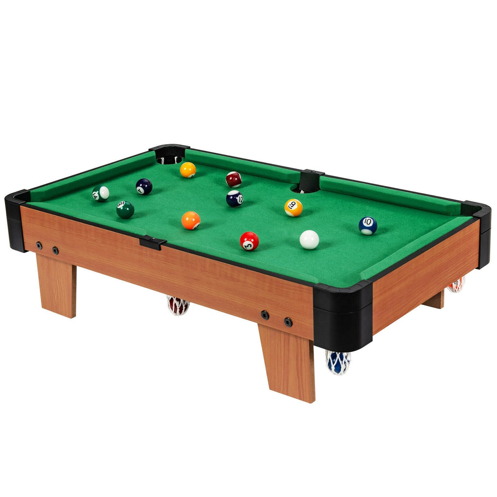 24‚Äù Mini Tabletop Pool Table Set Indoor Billiards Table with Accessories