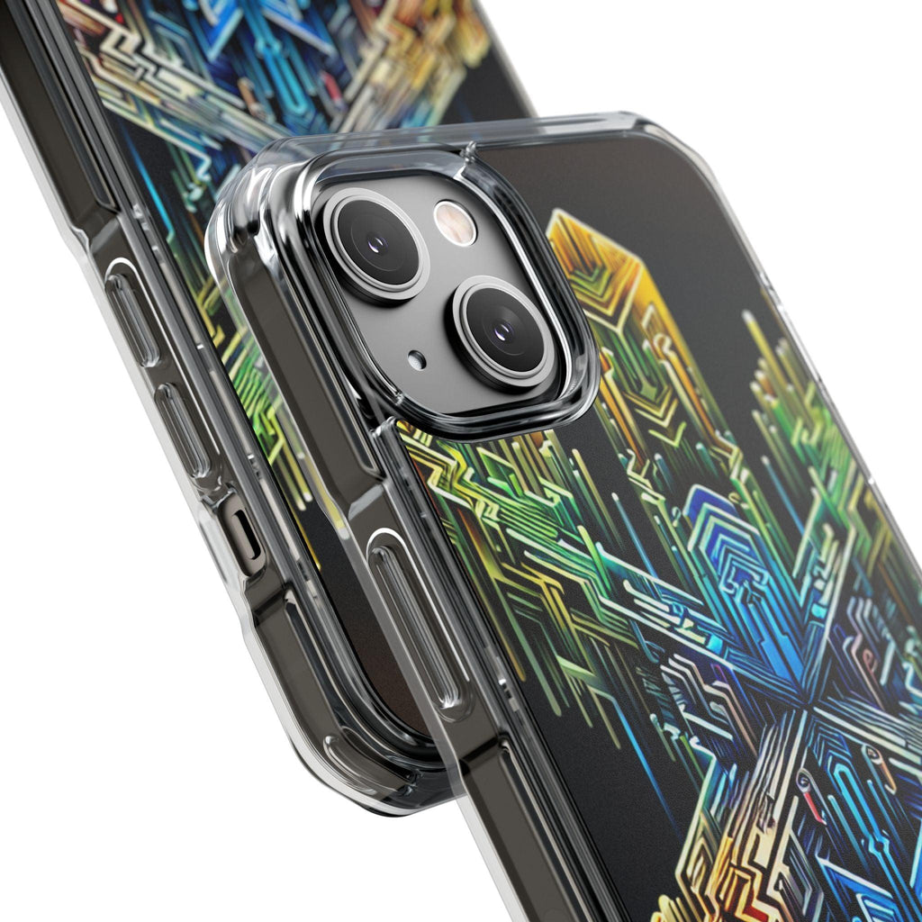 Magnet Case Abstract Cross Vibrant Colors