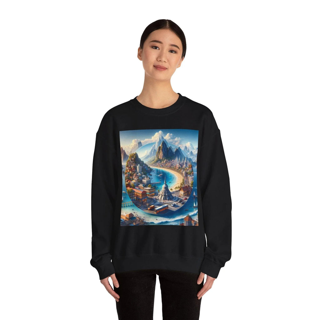 High-Quality 3D Travel and Exploration SweatShirt: Journey in Style