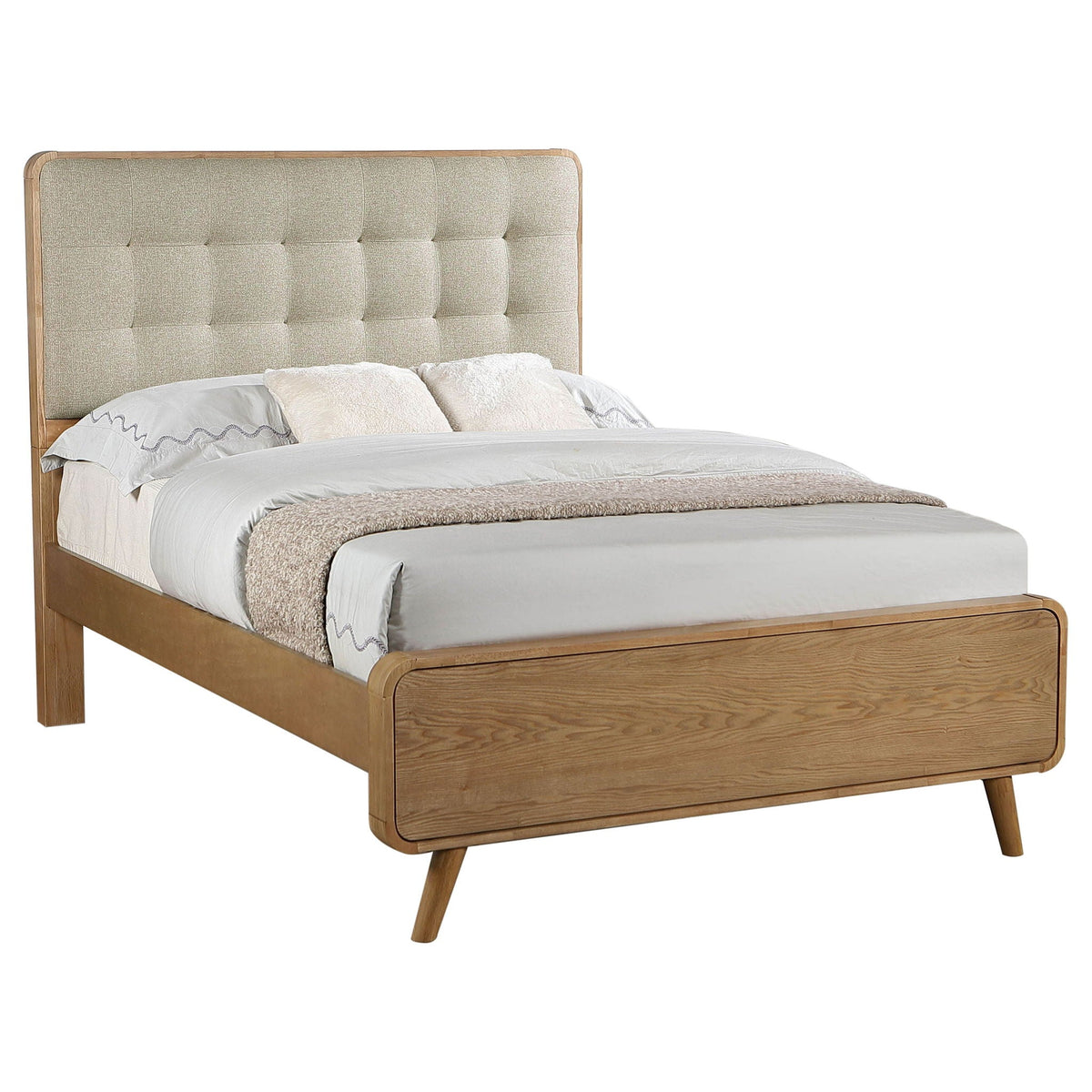 Robyn Wood Full Platform Bed Light Ash