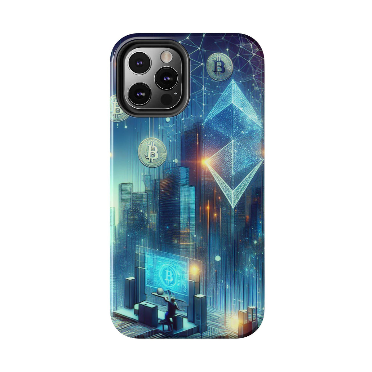 Phone Case - Cryptocurrency Enthusiasts Futuristic Design