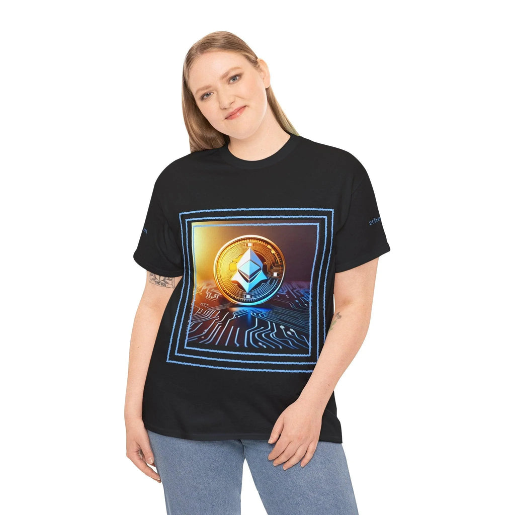 Ethereum Rocket Ship T-Shirt: Soar to New Heights in Crypto Style