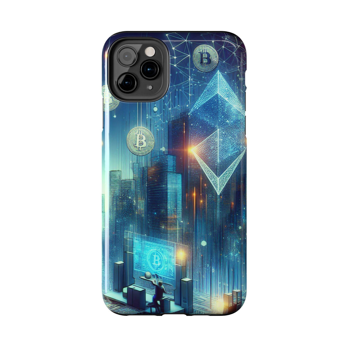 Phone Case - Cryptocurrency Enthusiasts Futuristic Design