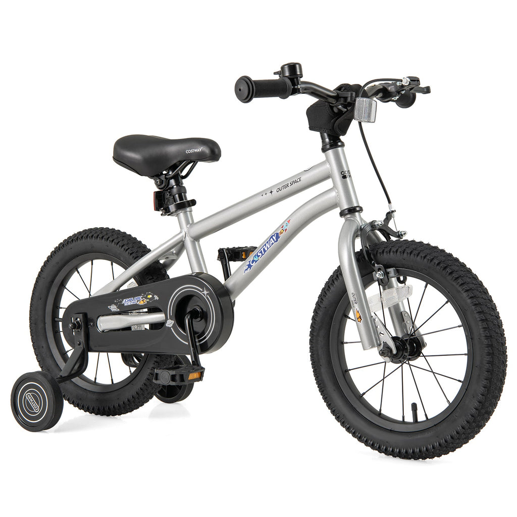 16-Inch Kids Bike Bicycle for Boys Girls 4-7 Adjustable with High Carbon Steel Frame-16 inches