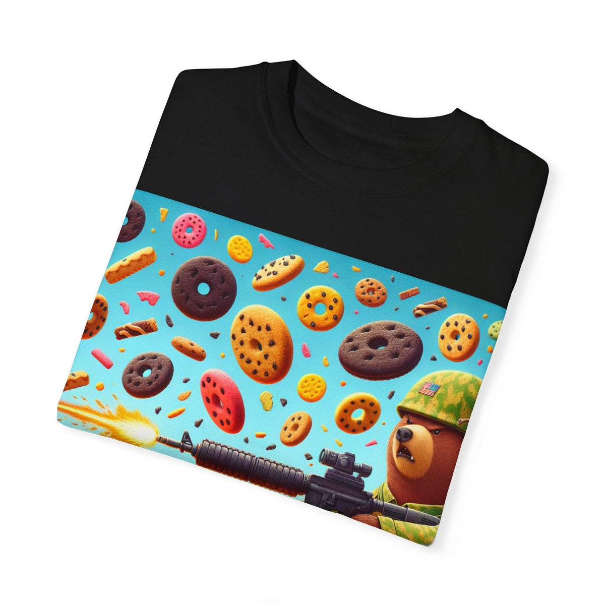 T-Shirt Solider Bear in a Cookie War Design