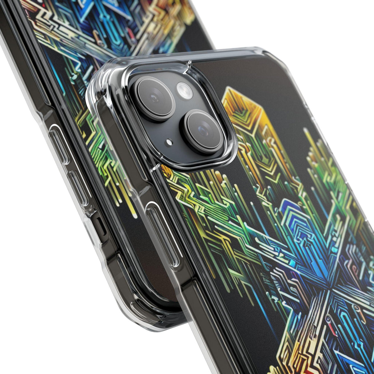 Magnet Case Abstract Cross Vibrant Colors