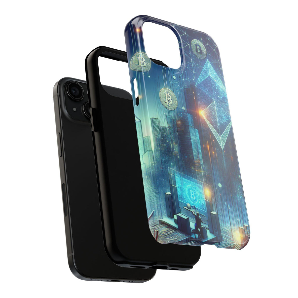 Phone Case - Cryptocurrency Enthusiasts Futuristic Design