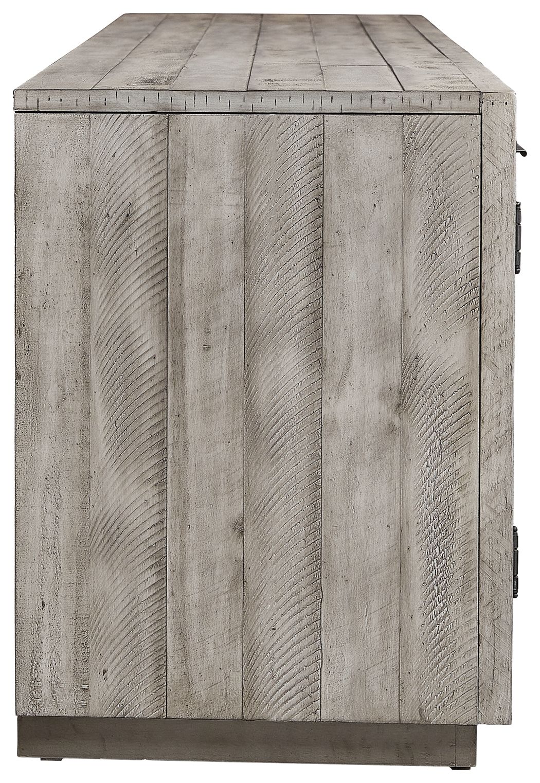 Naydell - XL TV Stand With Fireplace Option - Gray