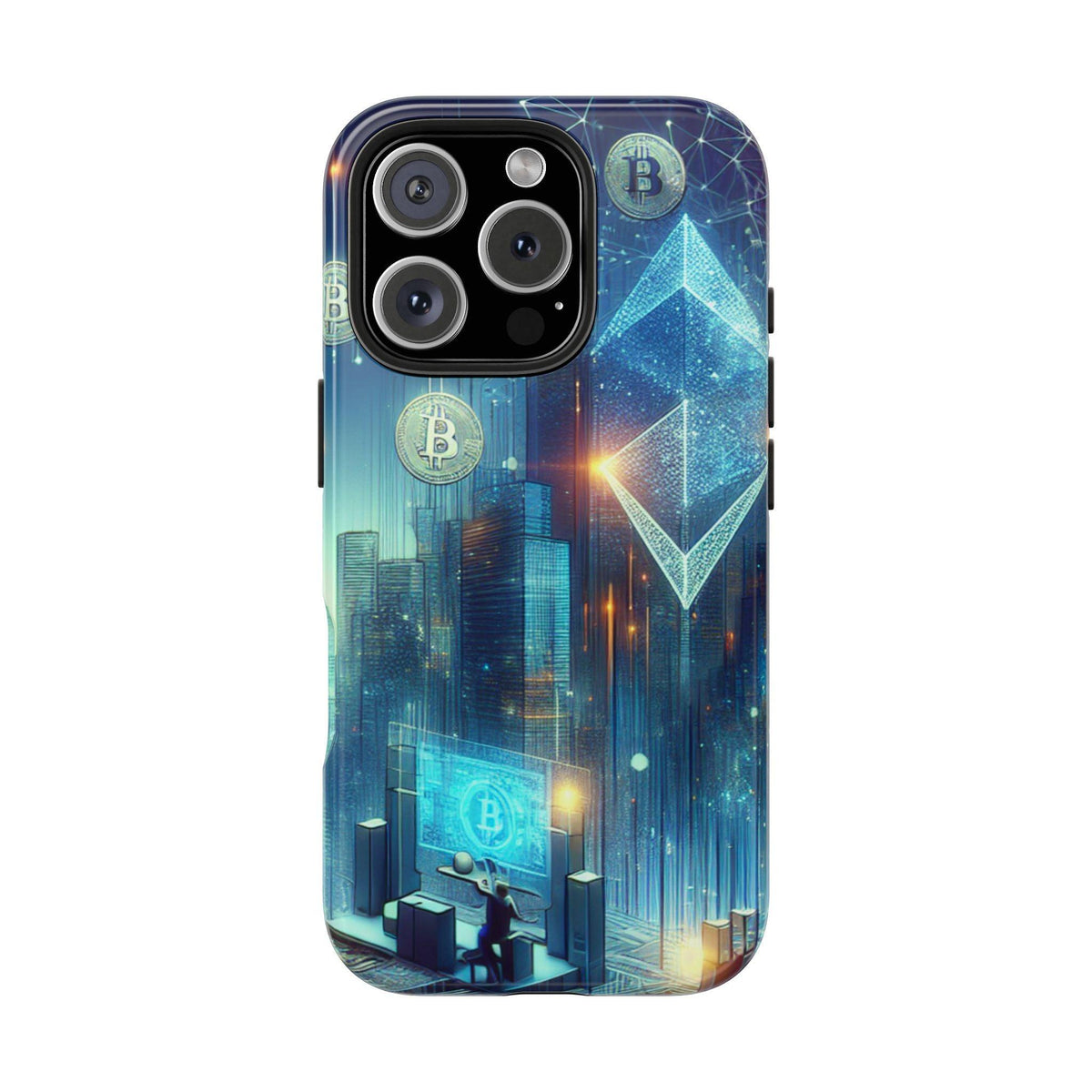 Phone Case - Cryptocurrency Enthusiasts Futuristic Design