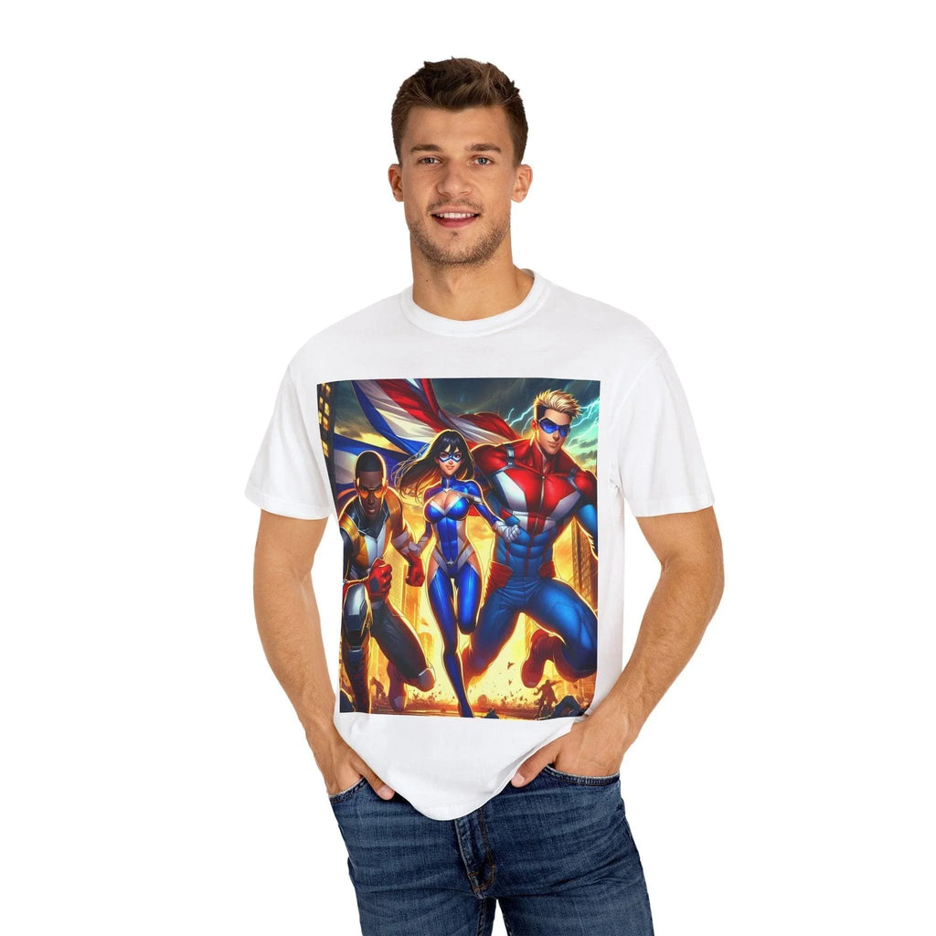 Superhero Unisex T-shirt - Saving the World Design