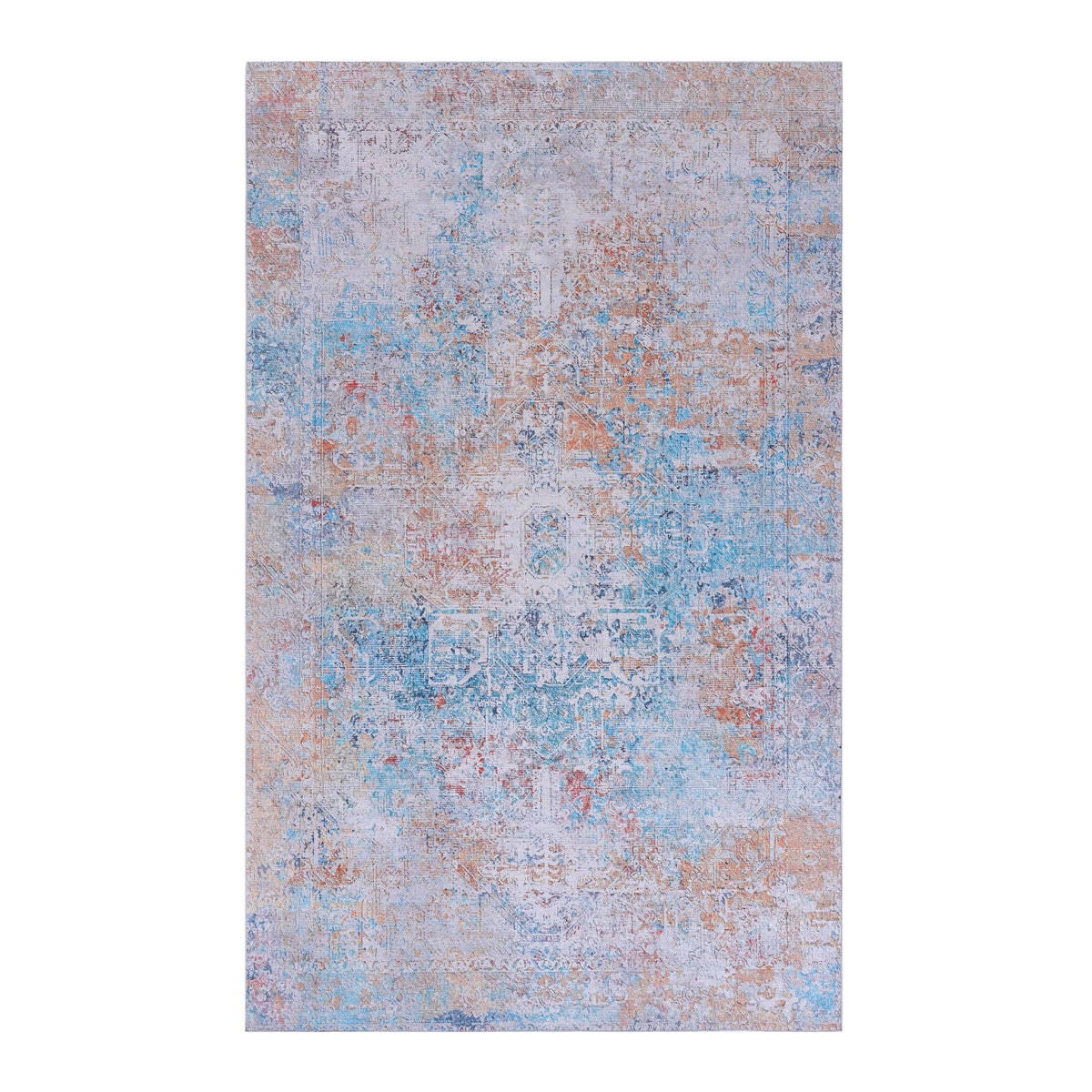 Maval - 8' X 10' Washable Area Rug - Yellow