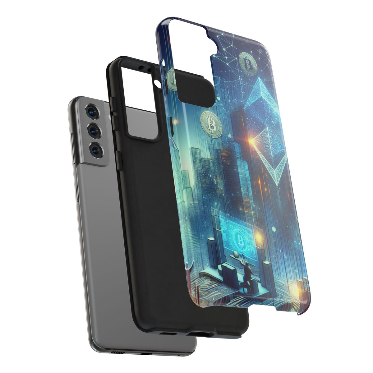 Phone Case - Cryptocurrency Enthusiasts Futuristic Design