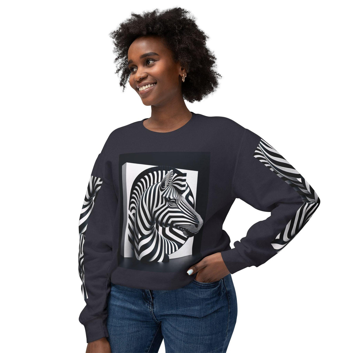 Zebra Abstract Sweatshirt