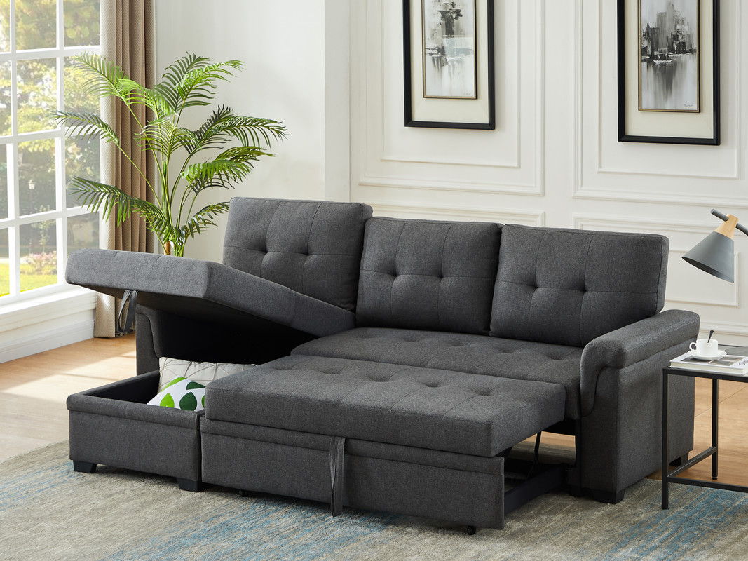 Sierra - Reversible Sleeper Sectional Sofa With Storage Chaise