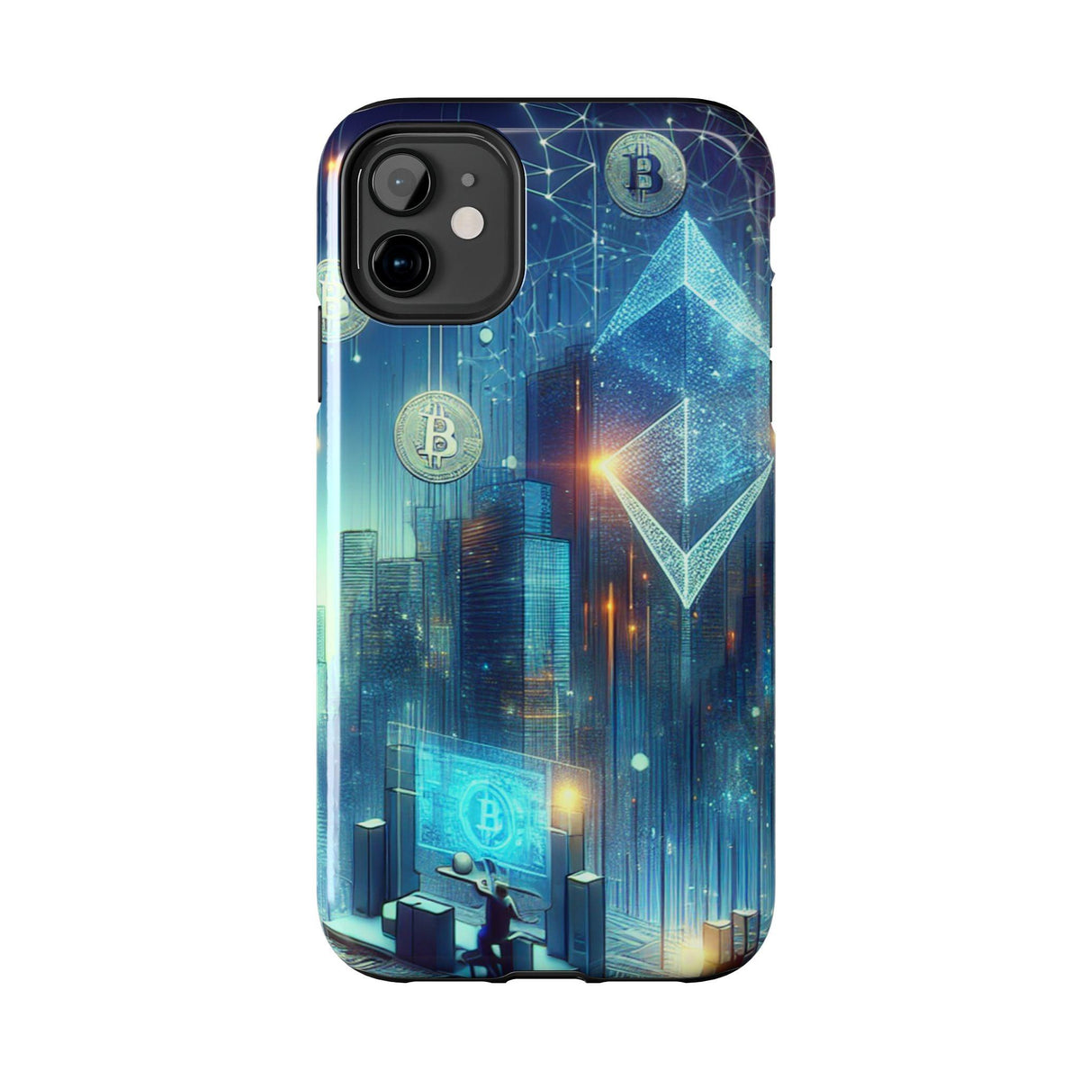 Phone Case - Cryptocurrency Enthusiasts Futuristic Design