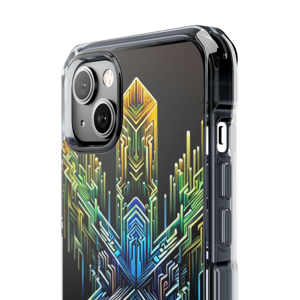 Magnet Case Abstract Cross Vibrant Colors