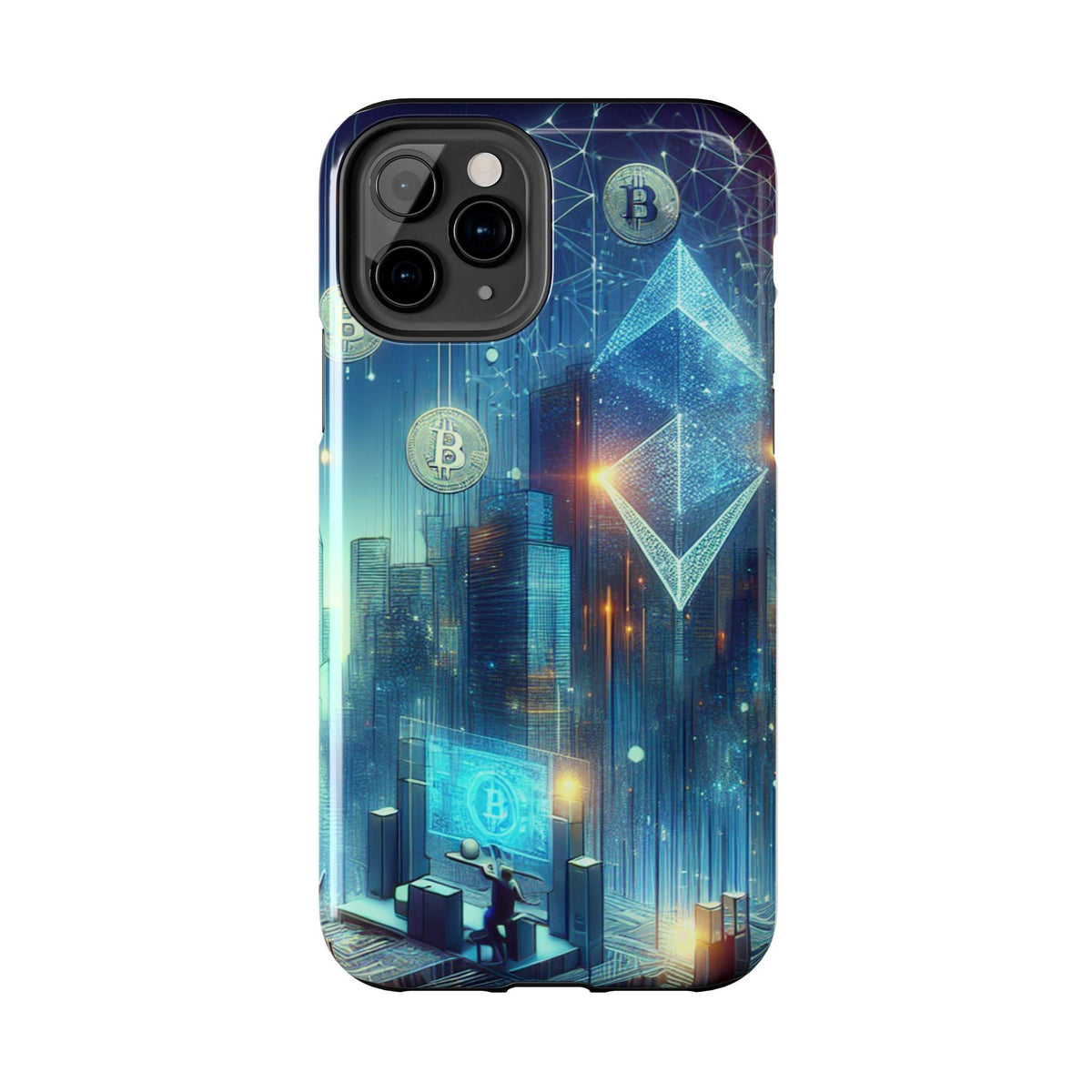 Phone Case - Cryptocurrency Enthusiasts Futuristic Design