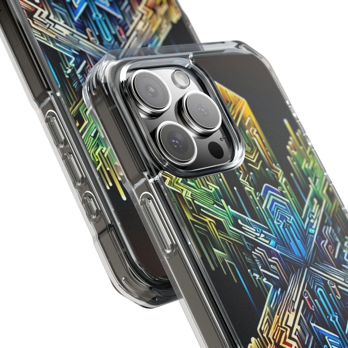 Magnet Case Abstract Cross Vibrant Colors