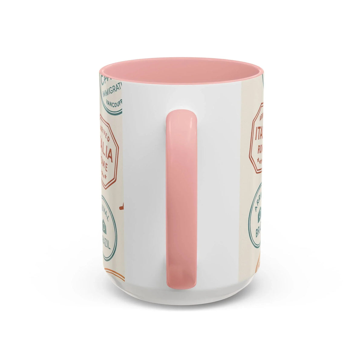 Pack Light, Live Big – Wanderlust Mug with Passport Stamp Collection