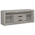 Burke 2-drawer Engineered Wood 59-inch TV Stand Grey Driftwood