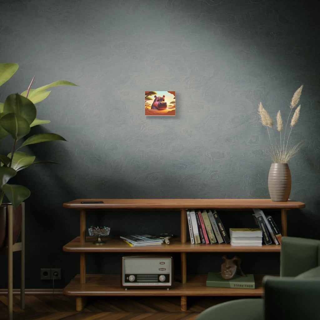 Canvas Hippo Print
