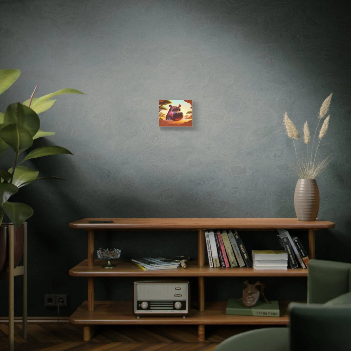 Canvas Hippo Print