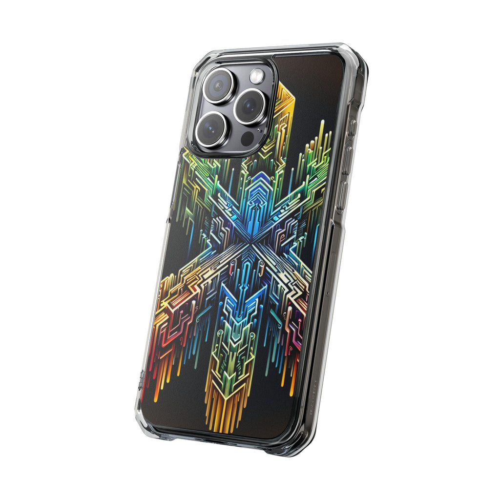 Magnet Case Abstract Cross Vibrant Colors