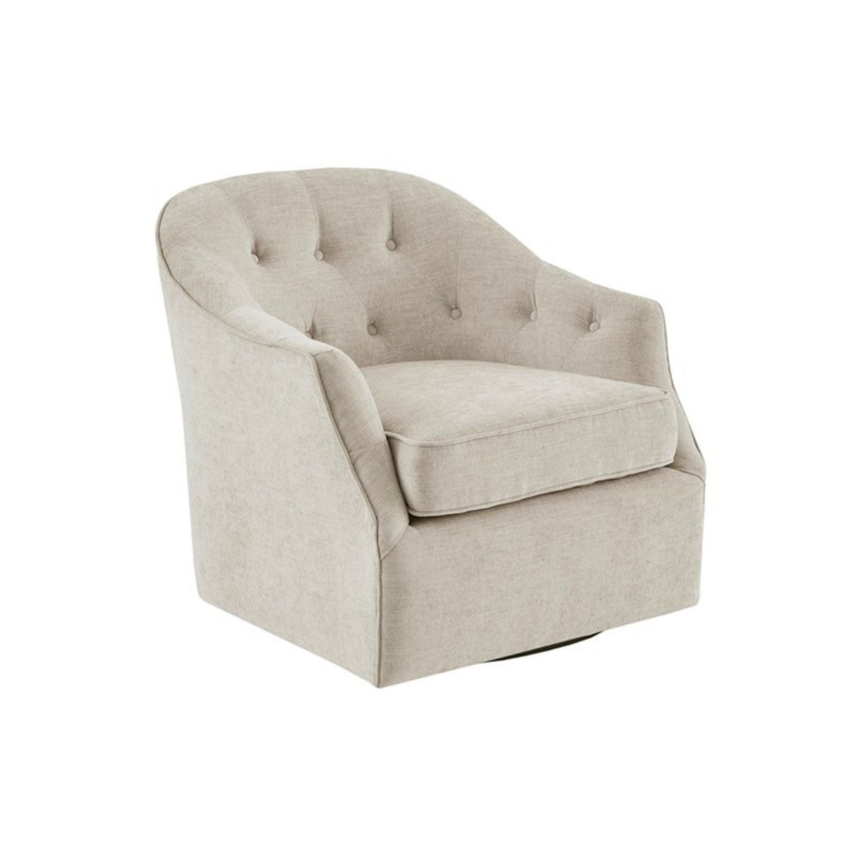 Calvin - Swivel Chair With 360 Degree Rotation - Beige