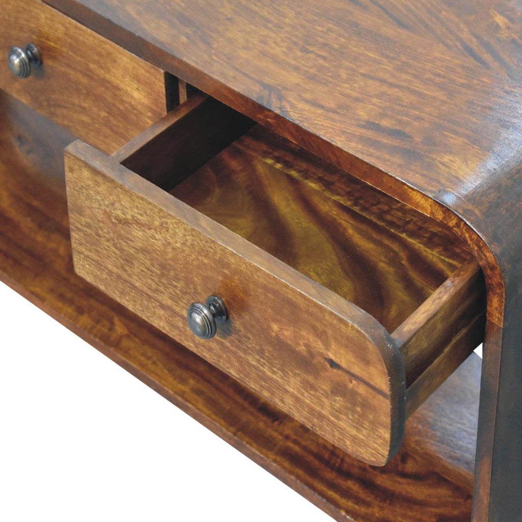 Aspen - Slim Media Unit - Dark Brown