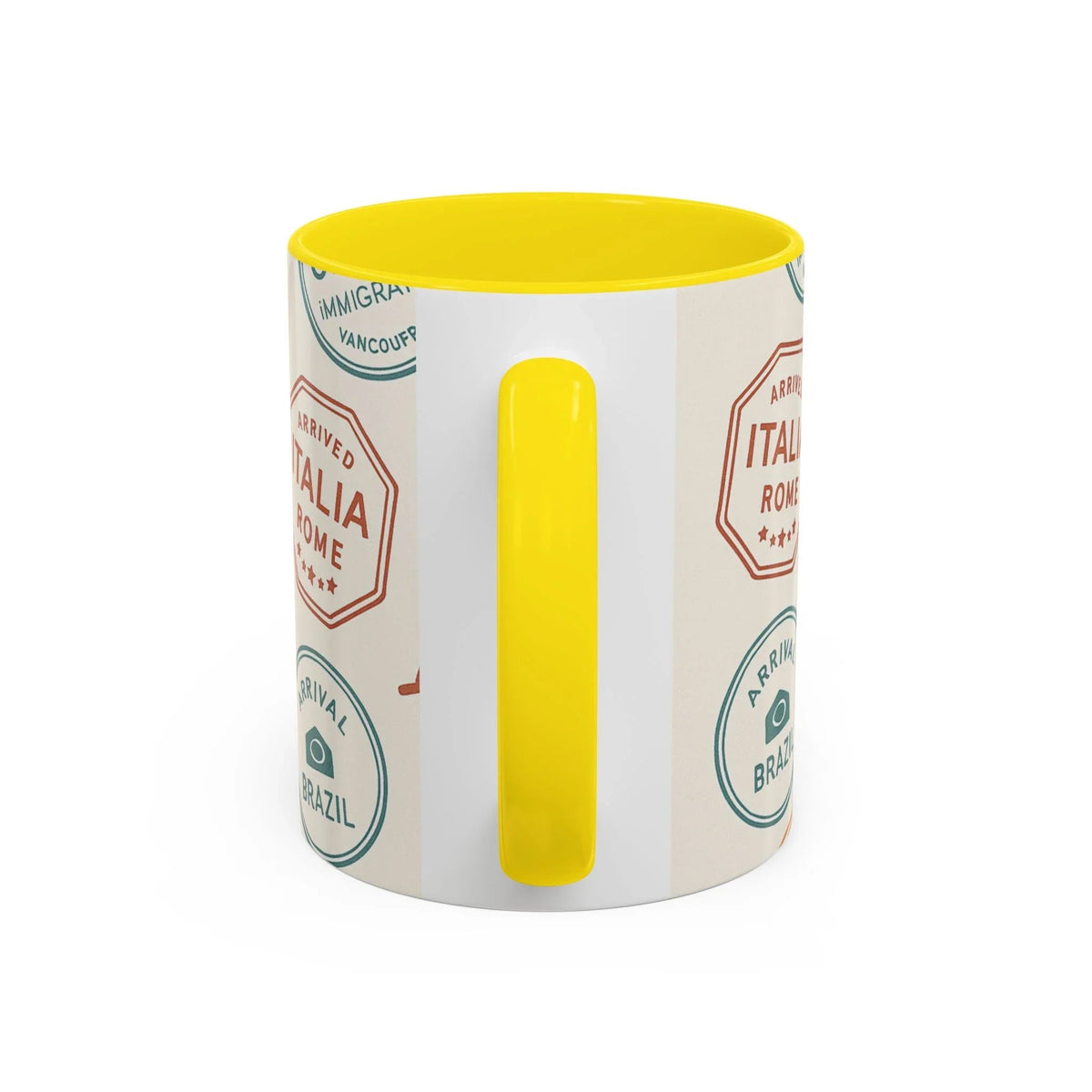 Pack Light, Live Big – Wanderlust Mug with Passport Stamp Collection