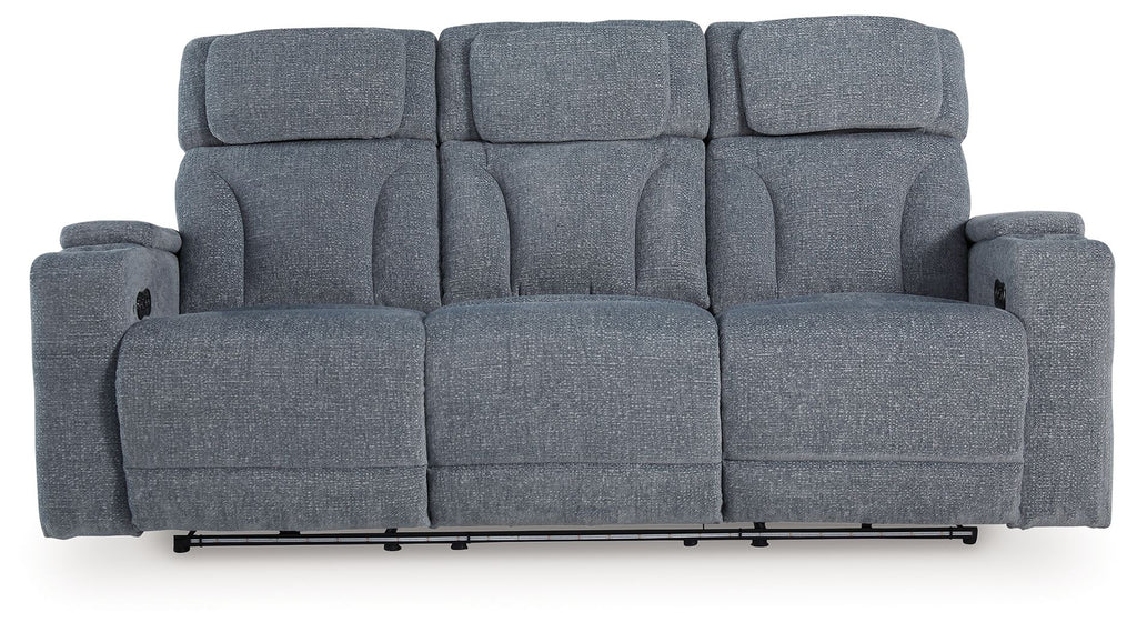 Studio Cave - Power Reclining Sofa - Steel