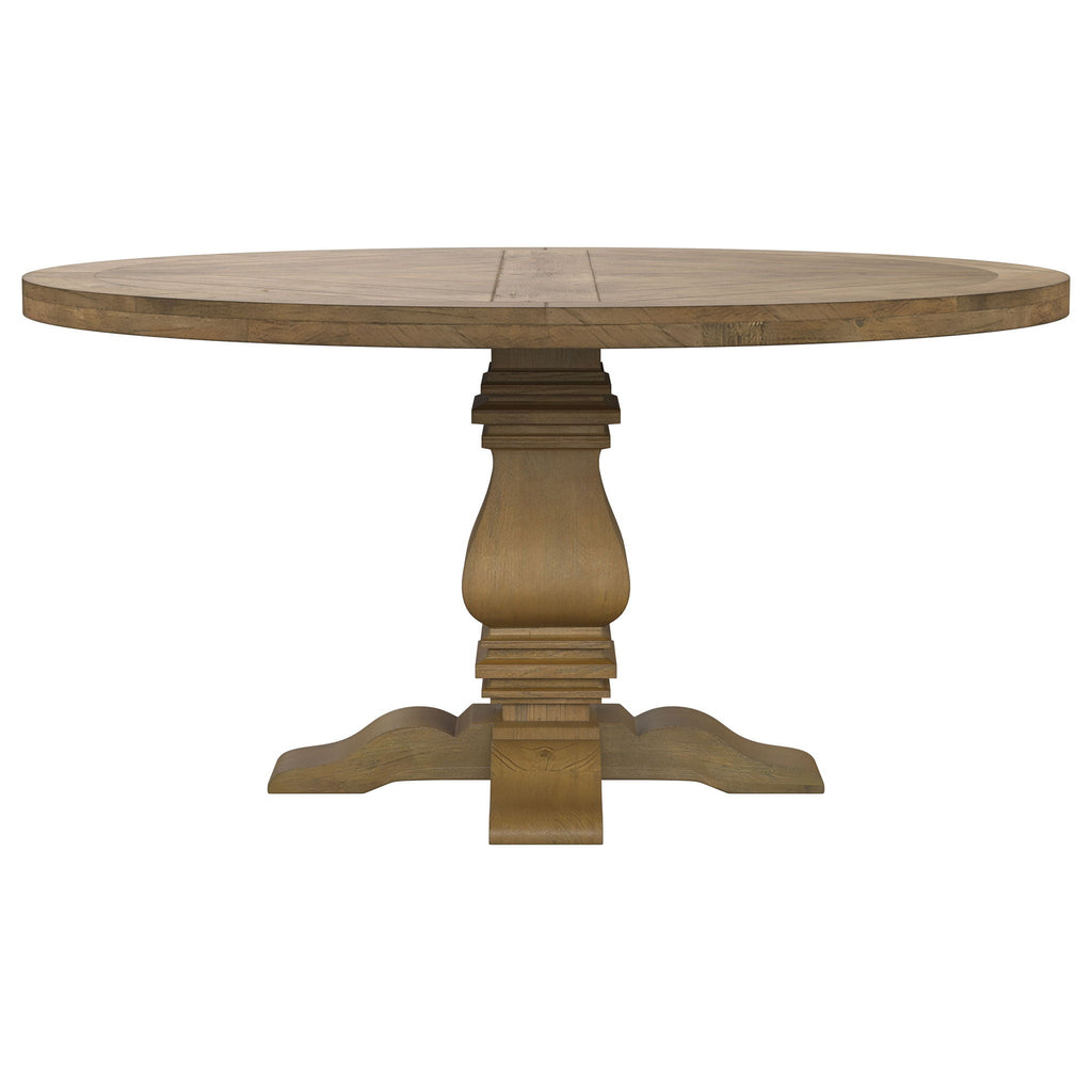 Florence 5-piece Round Dining Table Set Rustic Honey