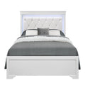 Shaker - Bed With LED Lighting And Crystal Inspired Tufted Headboard