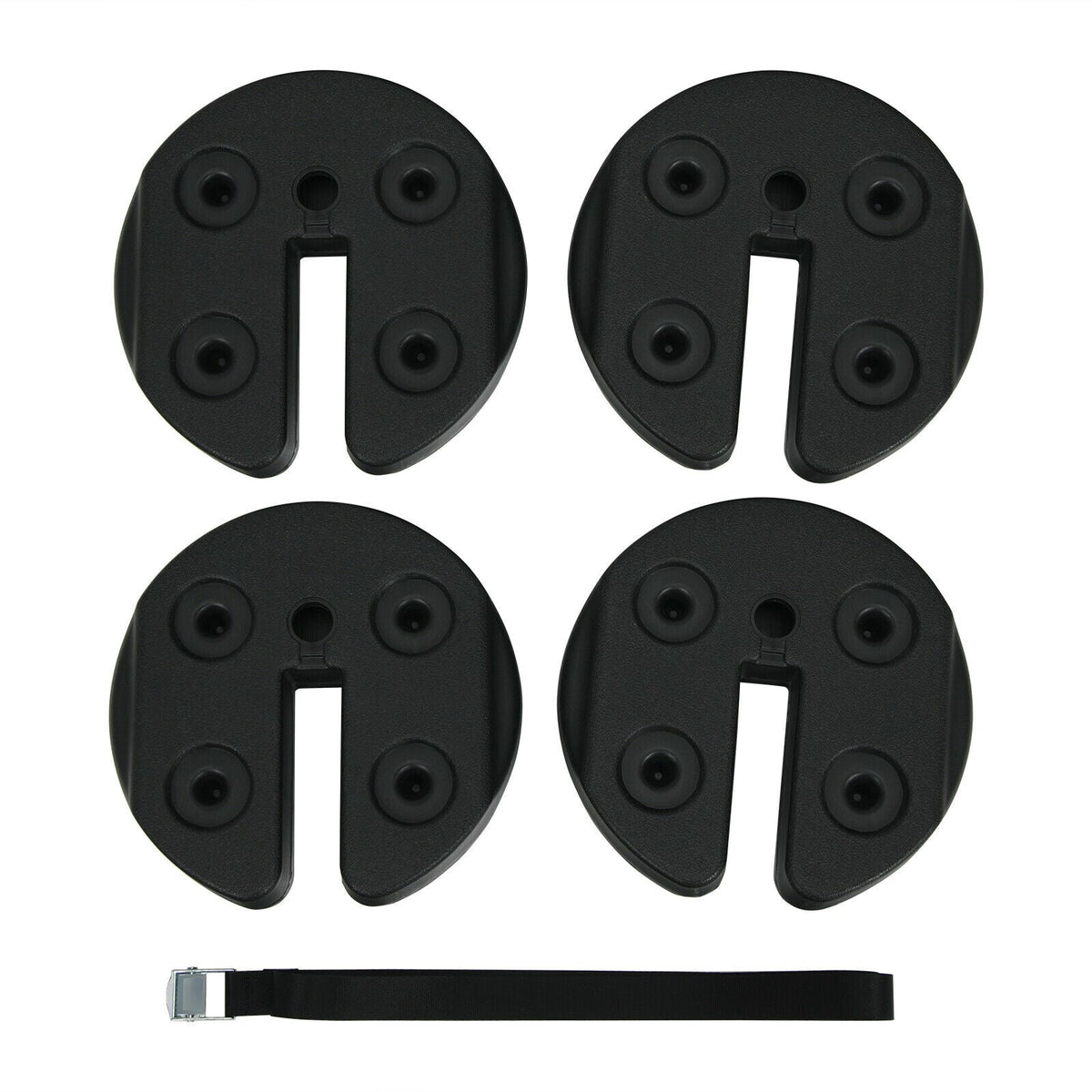 Set of 4 Canopy Weights 20lbs Weight Plate Kit with No-Pinch Design
