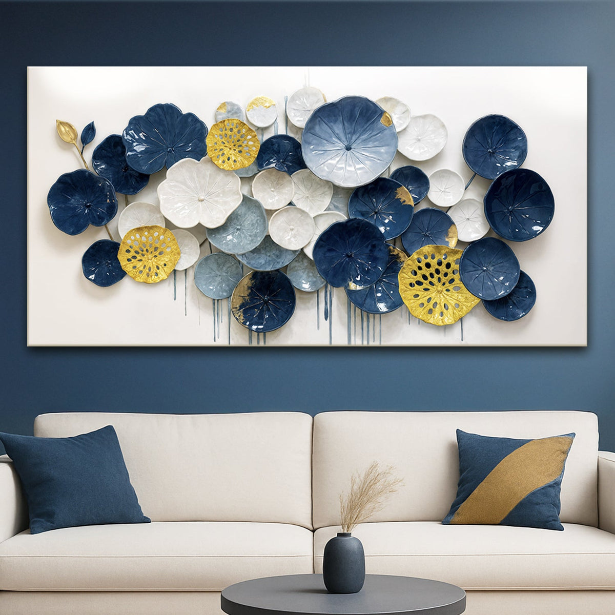 Lotus Leaf Abstract Wall Art VII