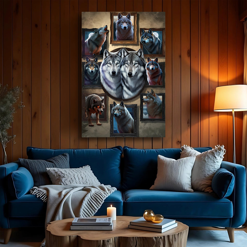 Wolf Collage Wall Art