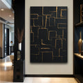 Contemporary Black and Gold Wall Art