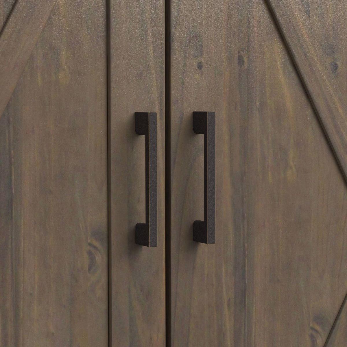 Ela - Medium Storage Cabinet - Smoky Brown